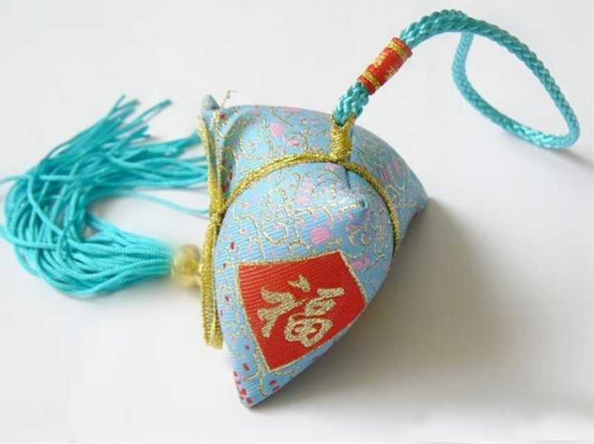 香包_福字粽藍色