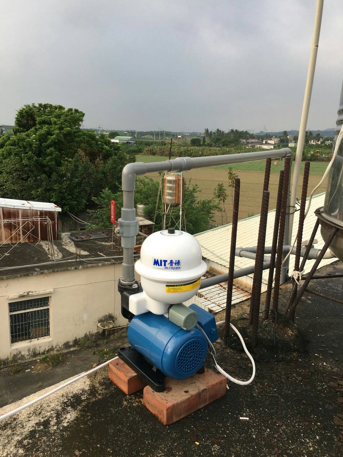 屏東晉祿不鏽鋼水塔-加壓機實例