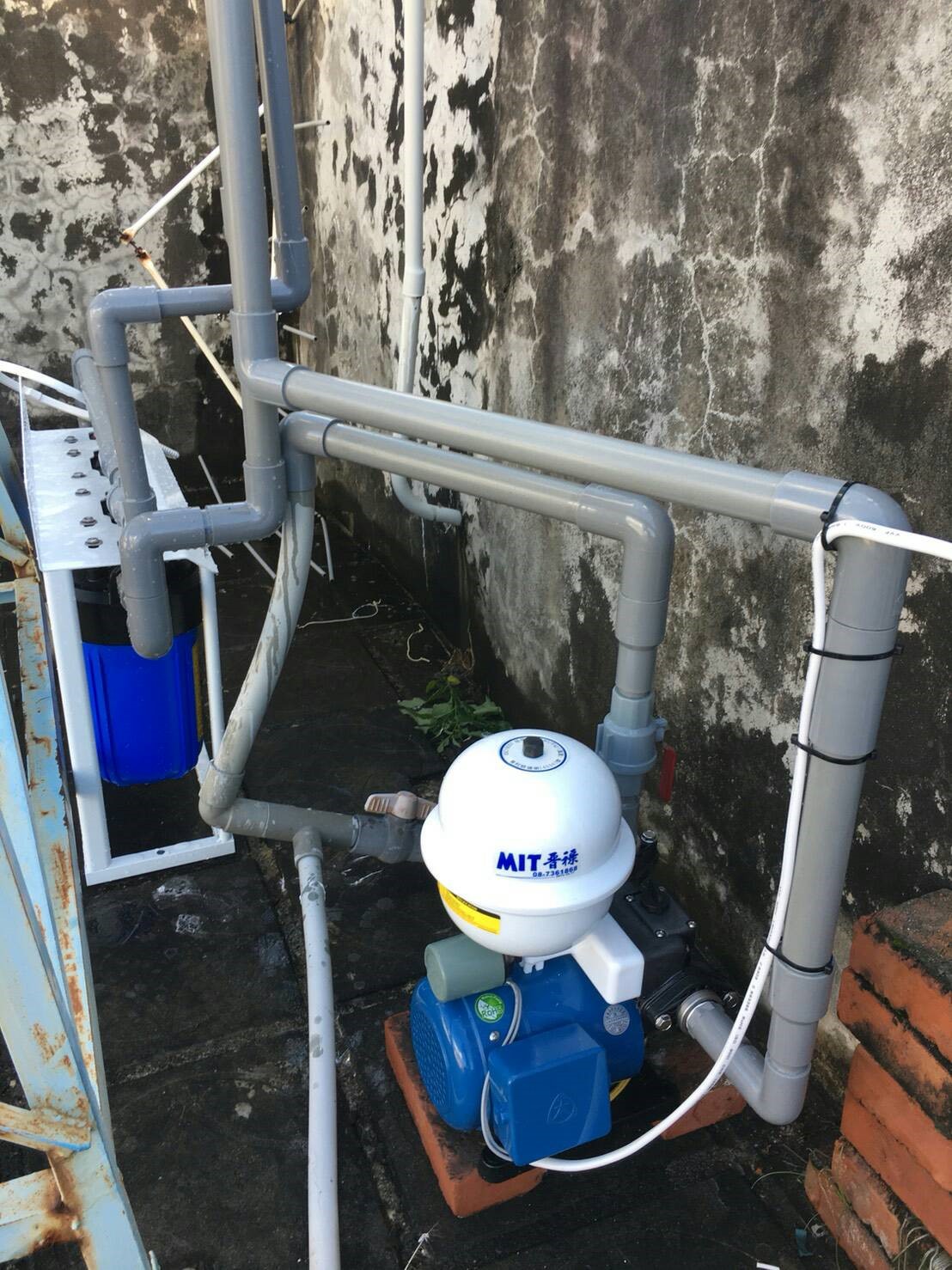 屏東晉祿不鏽鋼水塔-濾水機和加壓機實例