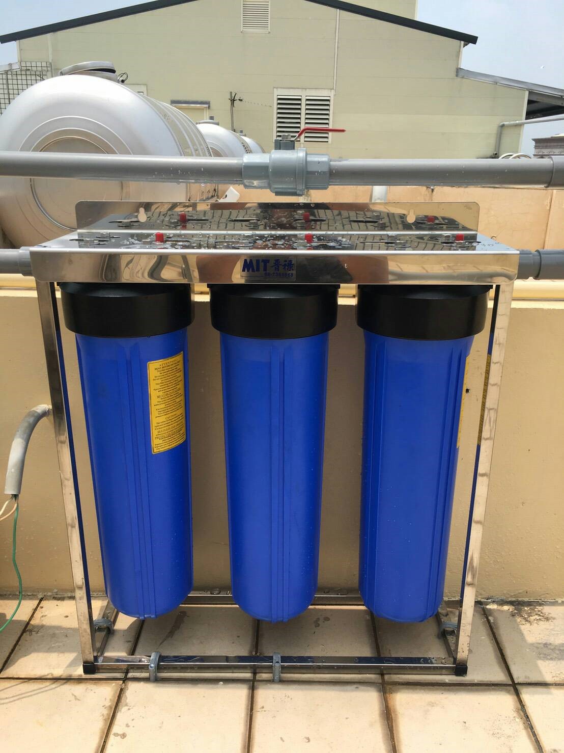 屏東晉祿-水塔安裝與加壓機實例