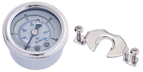 屏東晉祿RO逆滲透-2.5英吋埋入式油壓錶(