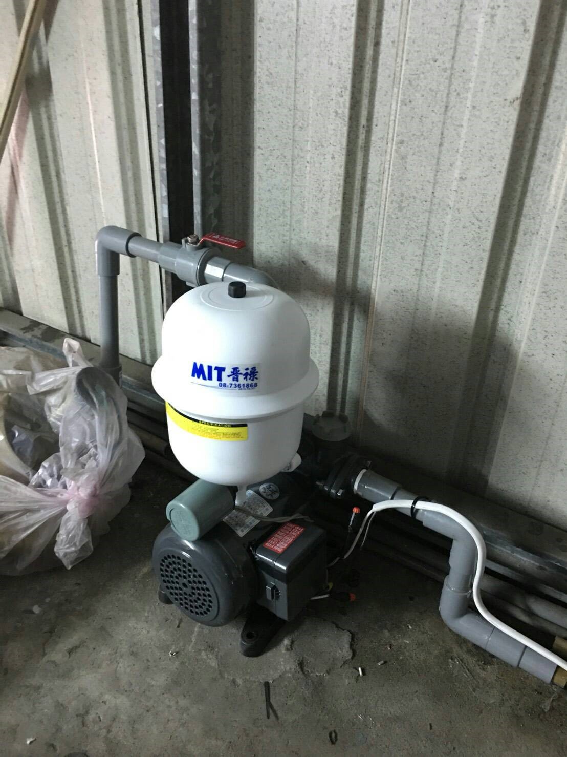 屏東晉祿不鏽鋼水塔-水塔安裝與加壓機實例