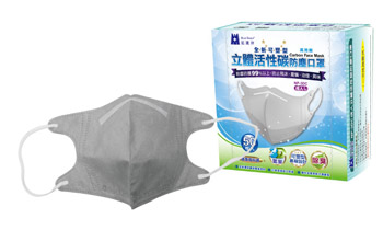 NP-3DＸC折合式活性碳口罩-藍鷹牌
