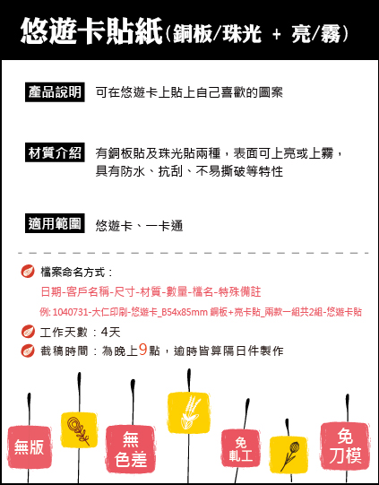 悠遊卡貼2張1組