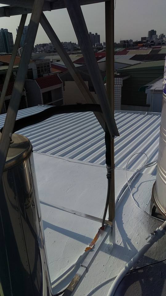 永康中華路２１４巷屋頂防水+鐵皮隔熱