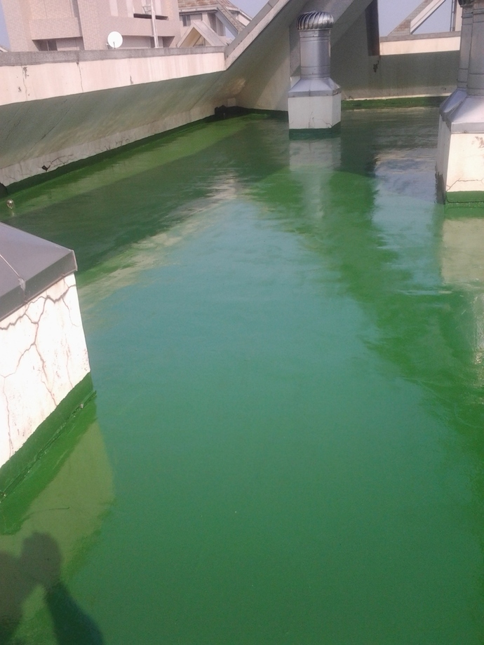 屋頂PU防水-PU完成面5