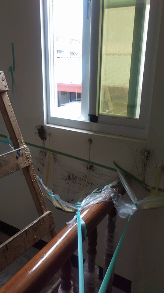 高雄後昌路六樓透天從一樓到六樓窗戶樓梯間抓漏