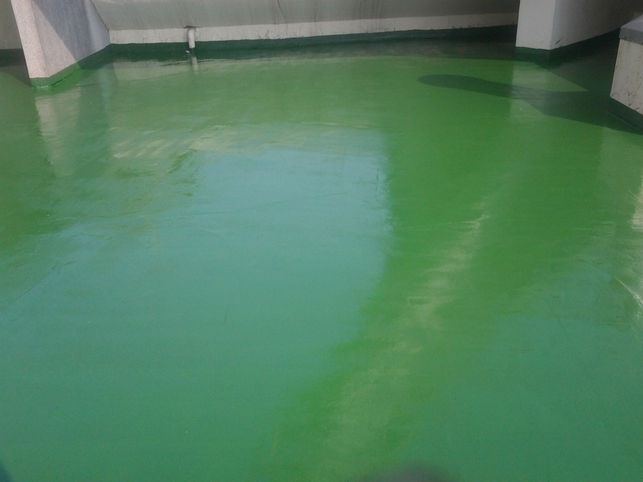 屋頂PU防水-PU完成面4