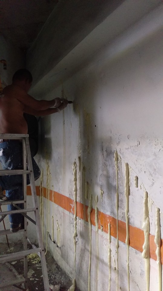 永康東方荷蘭大樓地下室高壓灌注抓漏