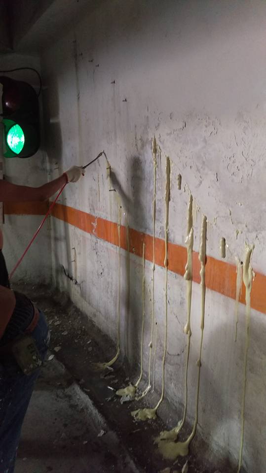 永康東方荷蘭大樓地下室高壓灌注抓漏