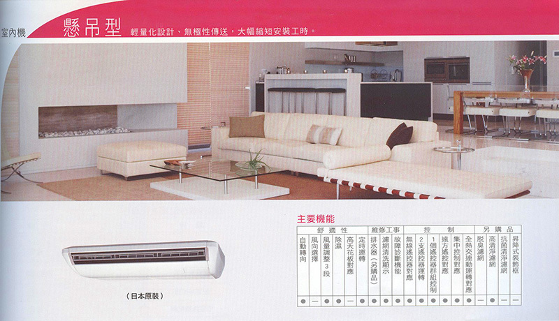 室內機-懸吊型