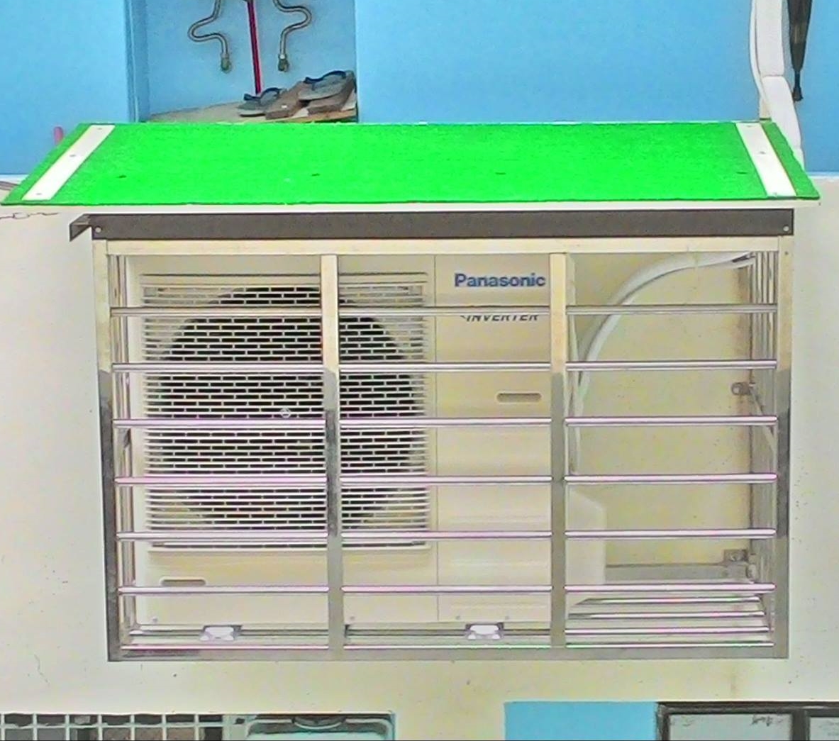 冷氣室外機不鏽鋼欄架