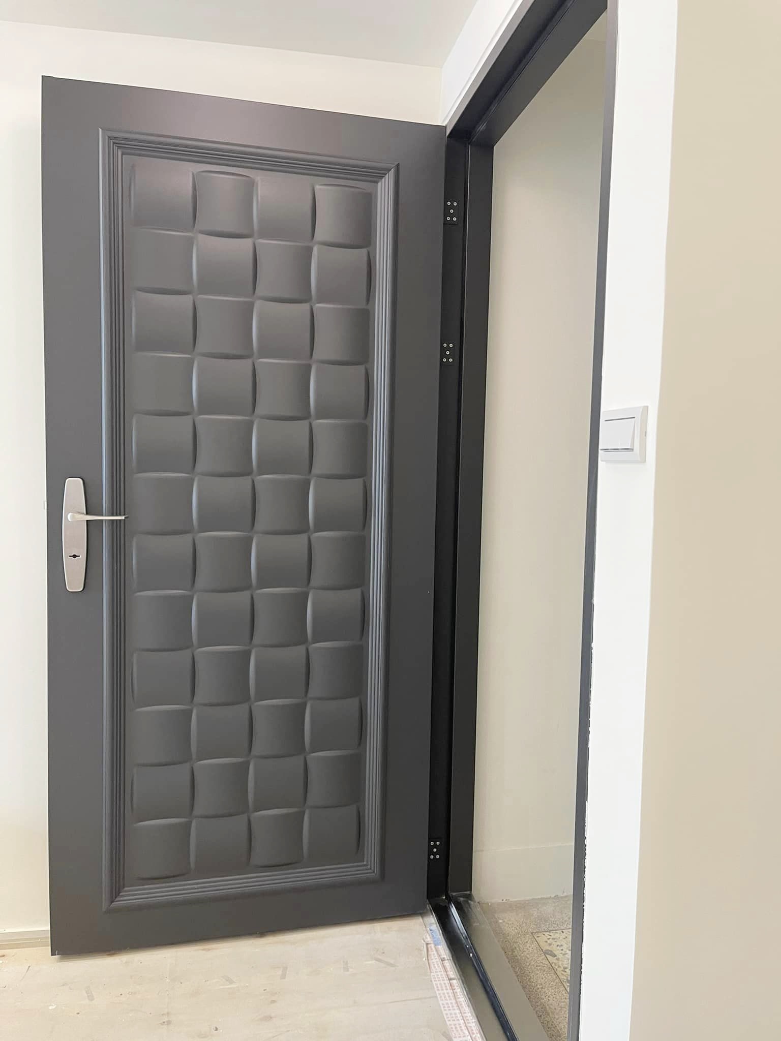 富貴四方烤漆內玄關防火門