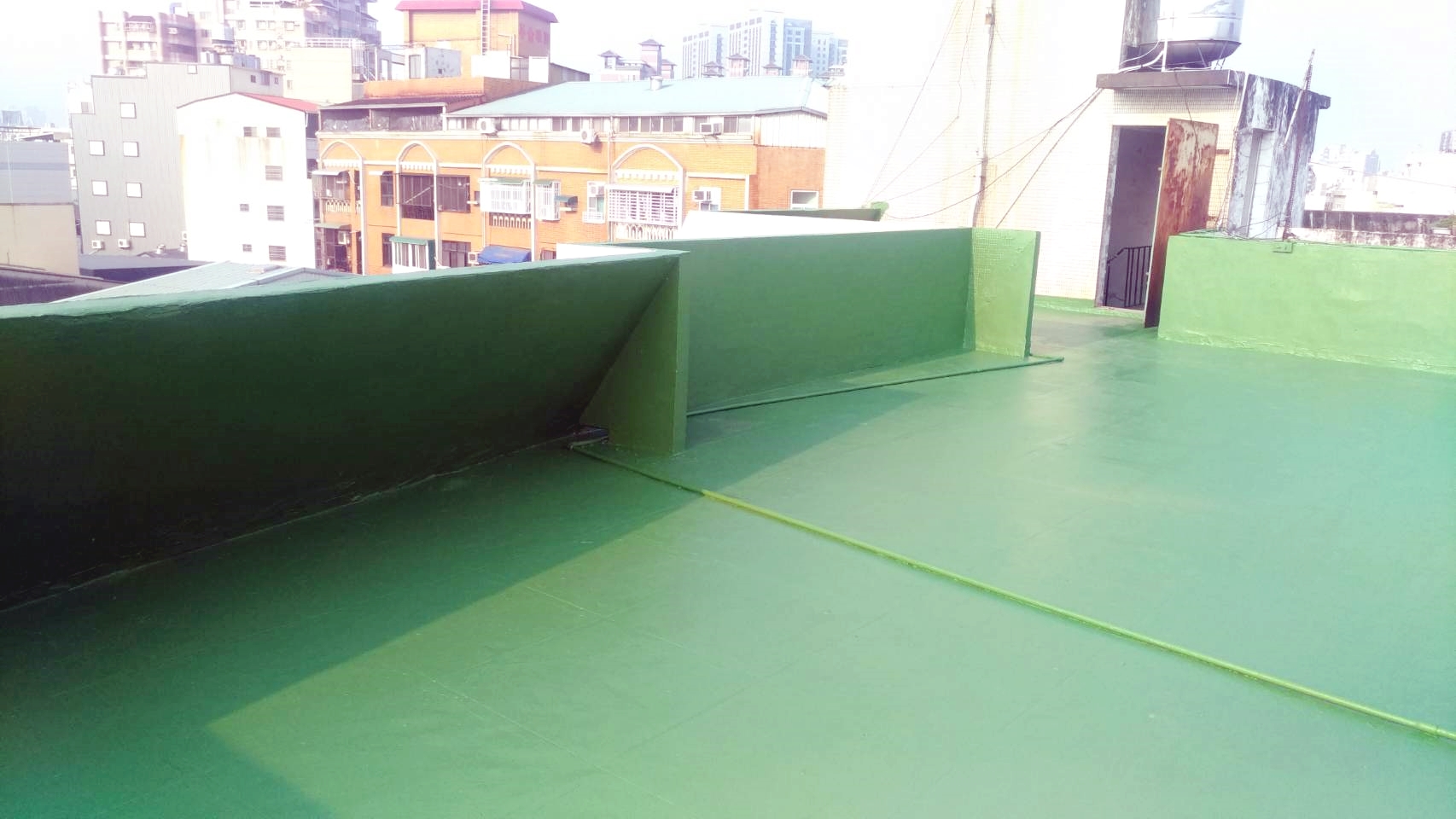 頂樓PU防水隔熱地板工程