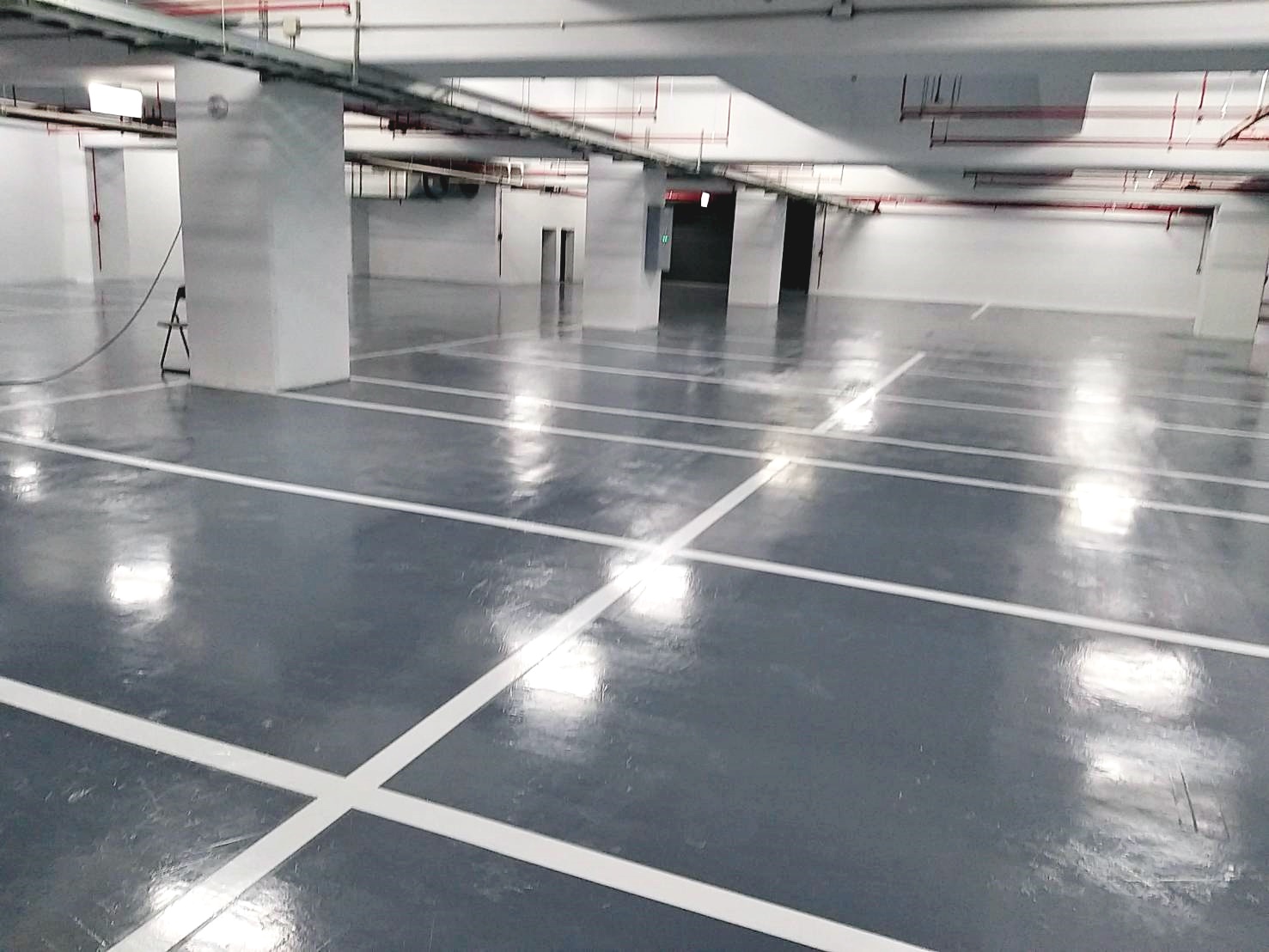地板地床上漆工程及規劃汽機車停車格