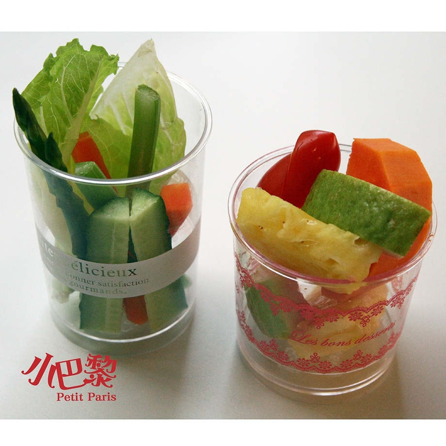 蔬菜沙拉盅+繽紛水果盅