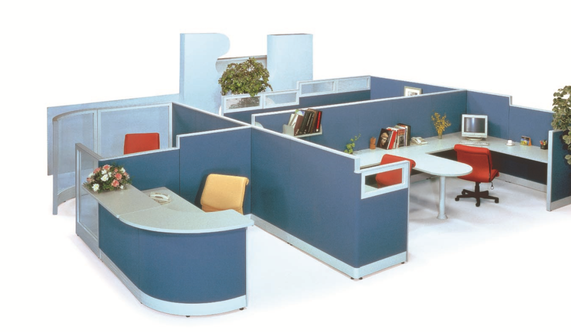 6cm屏風(加弧形櫃台)