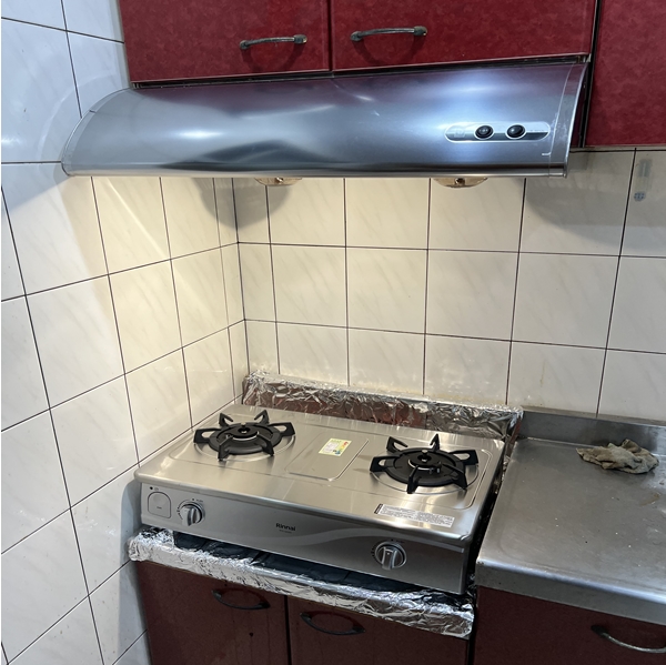 櫻花R3012SL不銹鋼抽油煙機+林內RTS-Q230S台爐式感溫不鏽鋼雙口爐~乙和成廚具