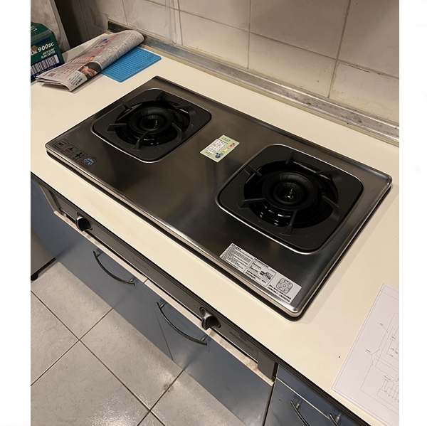 櫻花G6900S二口雙炫火珍珠壓紋嵌入爐~乙和成廚具