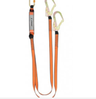 K-STRONG｜橘色雙大鉤+連接繩-1.8米(含緩衝包)-國際歐規