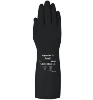 ANSELL-38-001耐酸鹼手套/長度35公分(黑)