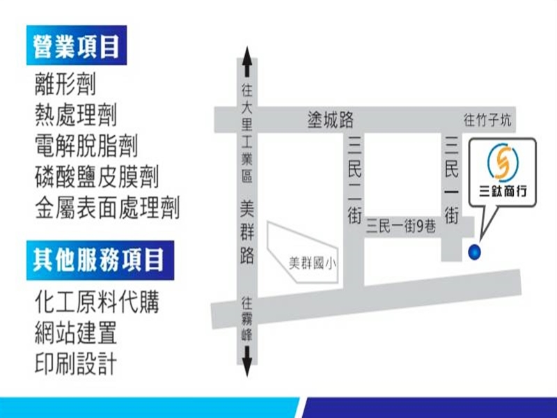 三鈦商行-金屬表面處理劑 | 各項前處理劑-熱處理
