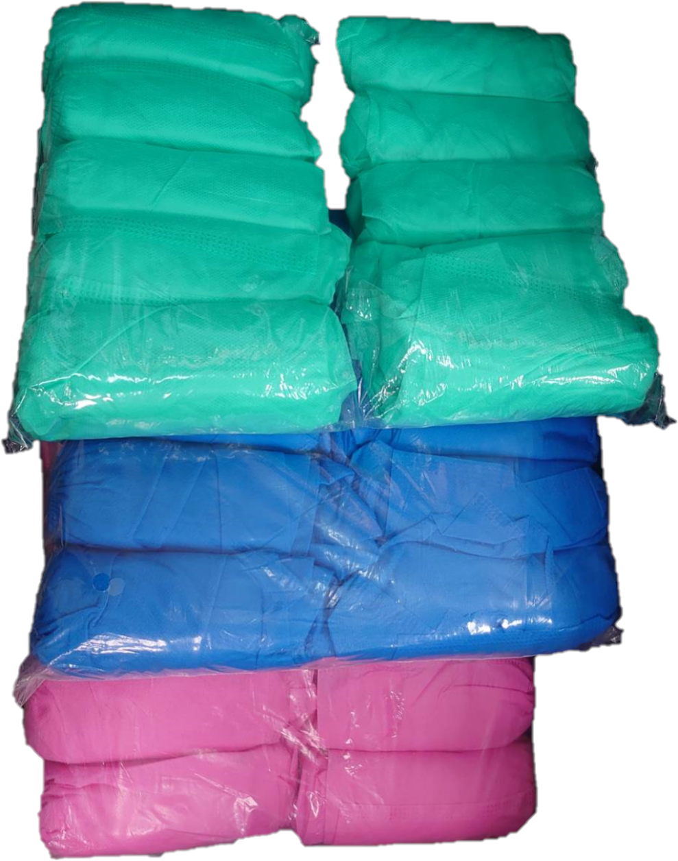 不織布防塵鞋套-綠色/藍色/粉紅色(50雙/包)