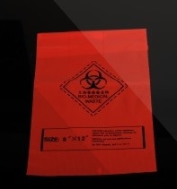 廢棄物滅菌袋(橘紅)