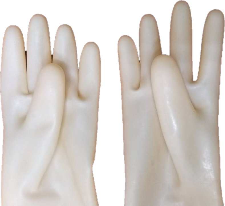 操作箱專用天然乳膠手套(8"*78cm)/區分左右手