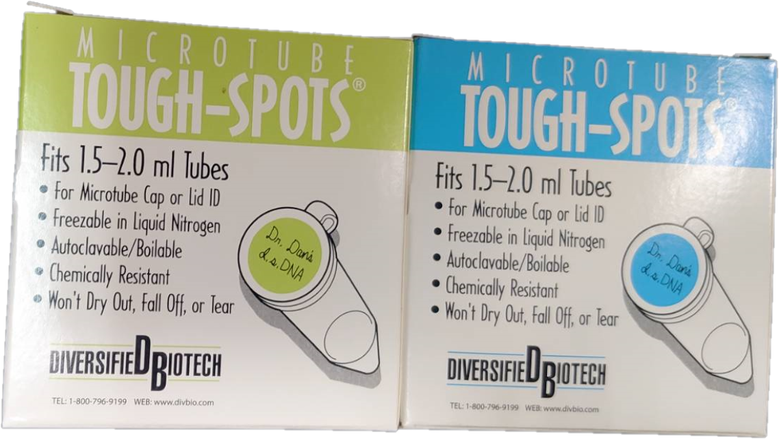 微量離心管用抗凍圓點標籤