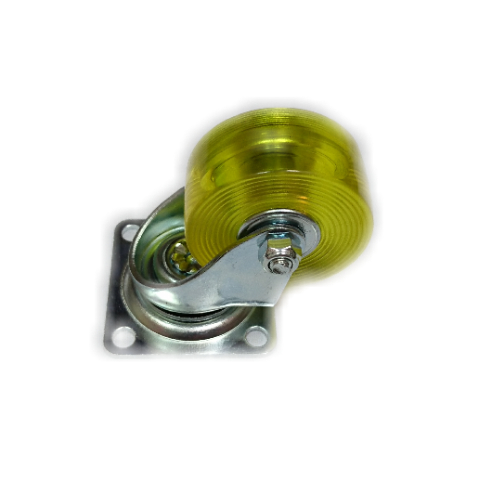 2"PU透明黃活動輪