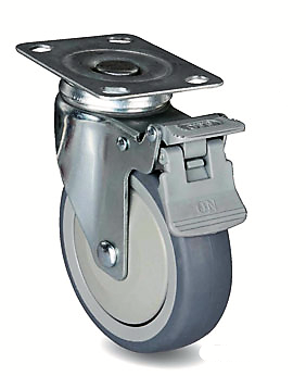 儀器輪剎車輪(TPR材質)