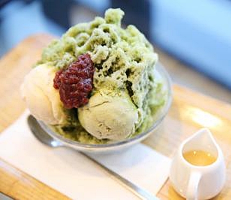 抹茶雪花冰