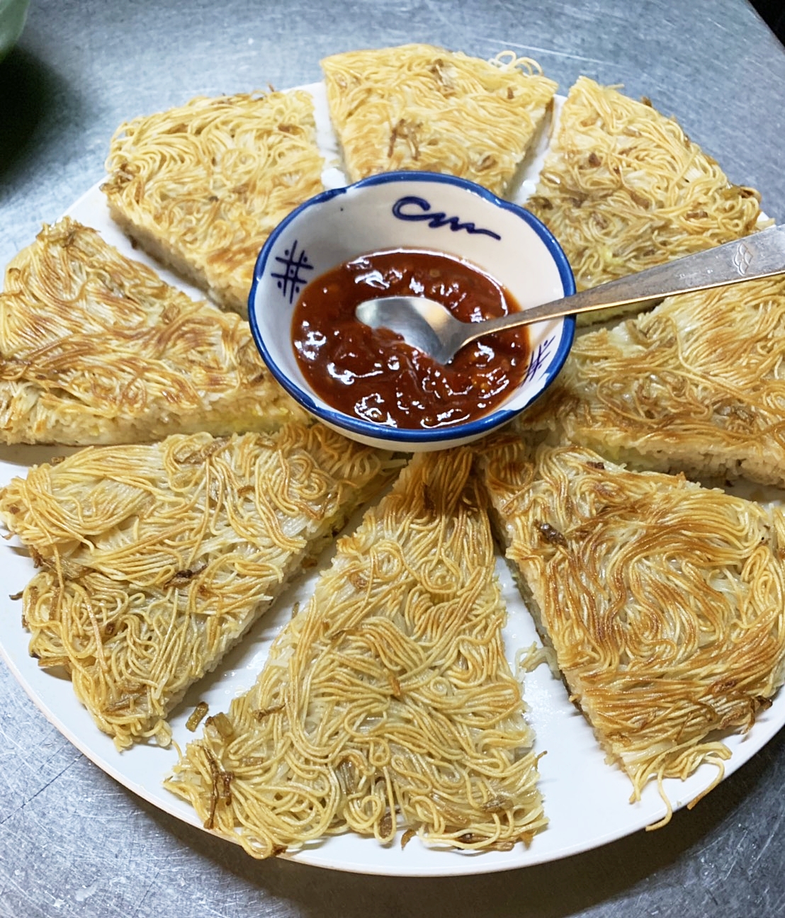 麻油香辣煎麵線