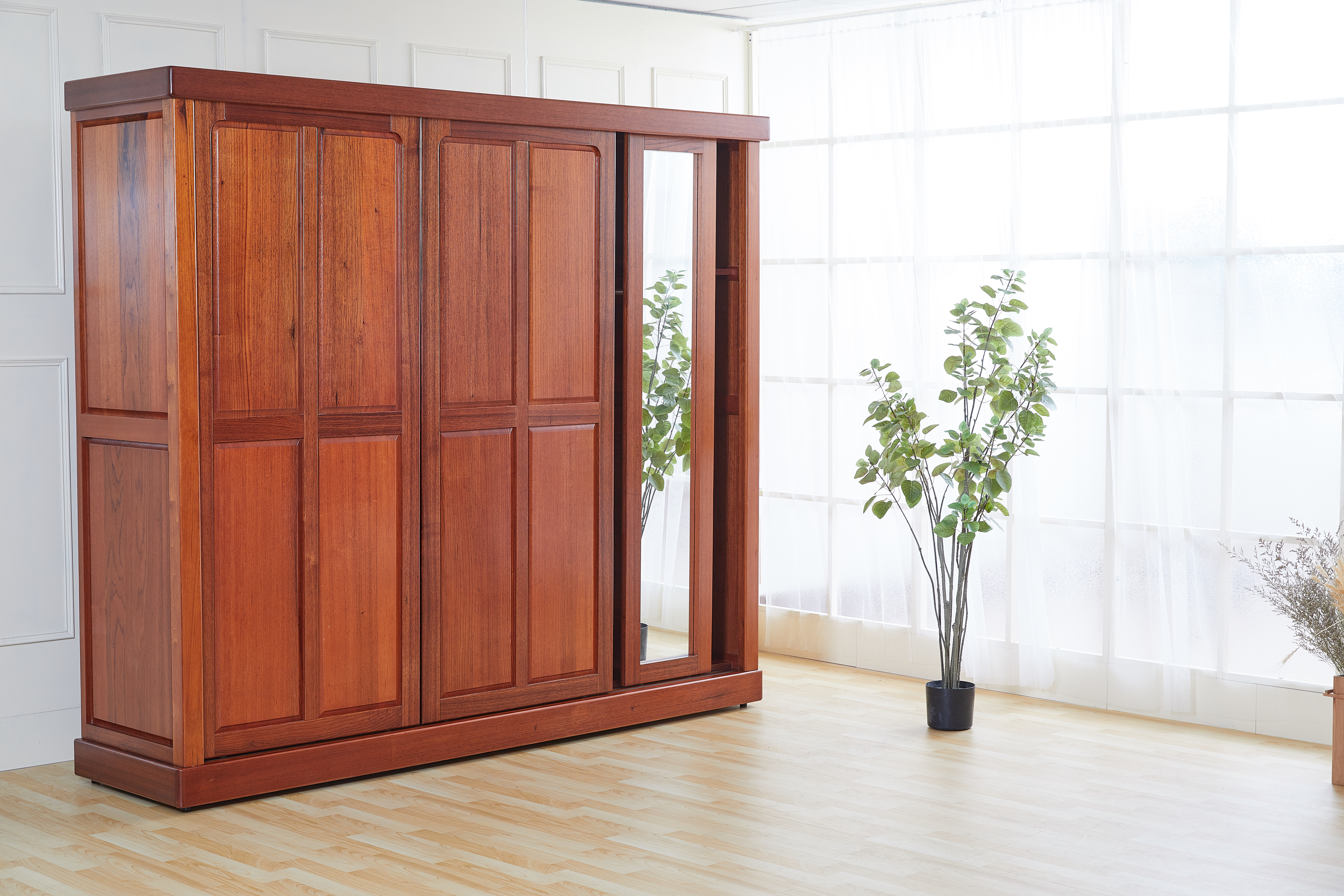 177桃花心木8x7尺衣櫃