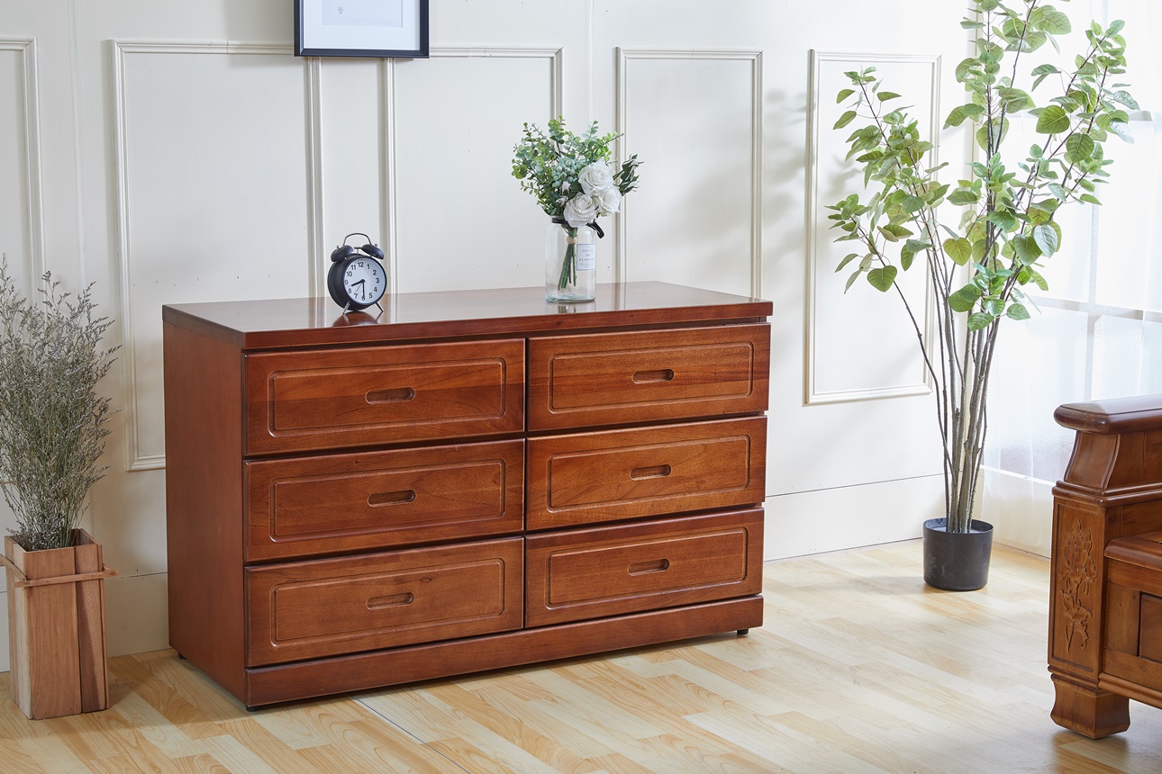 829胡桃色4尺六斗櫃