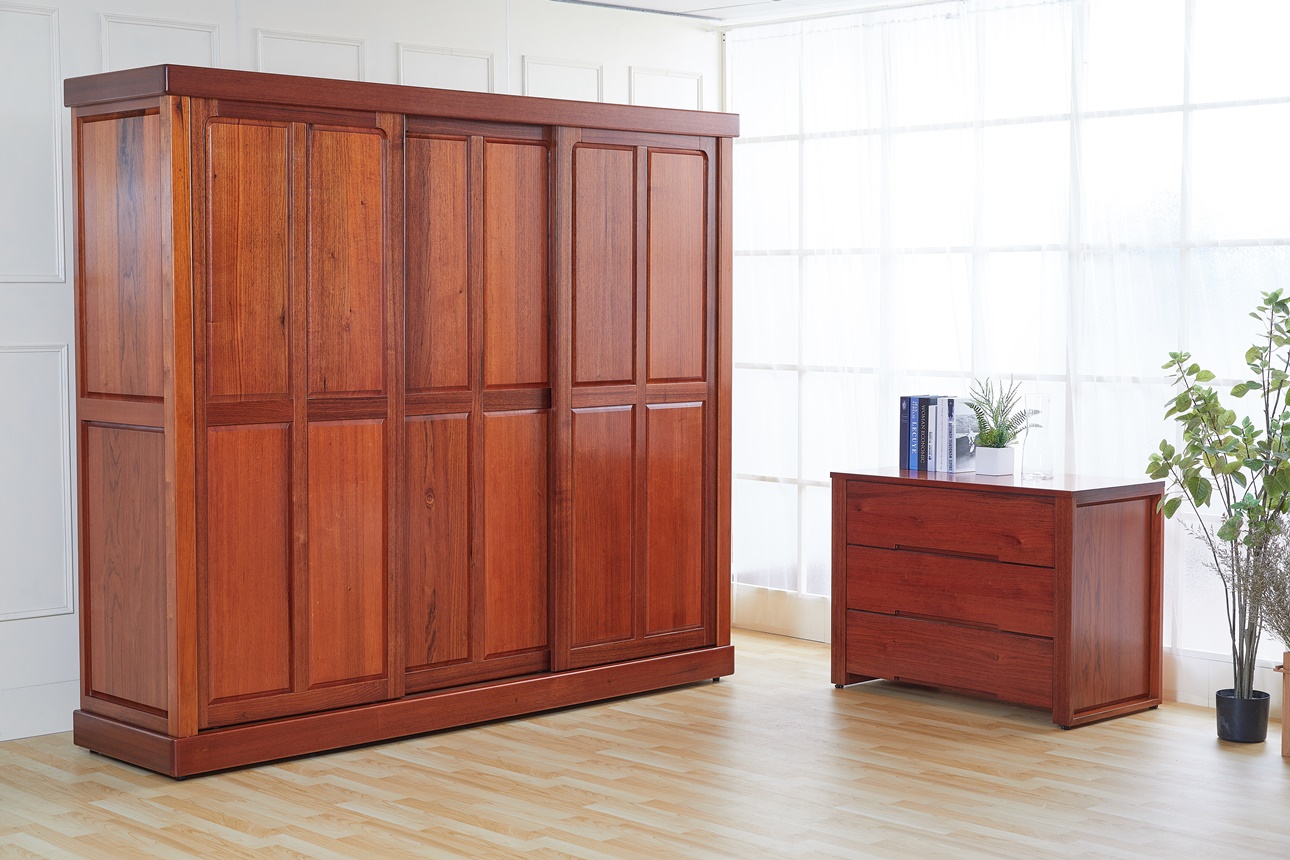 177桃花心木8x7尺衣櫃