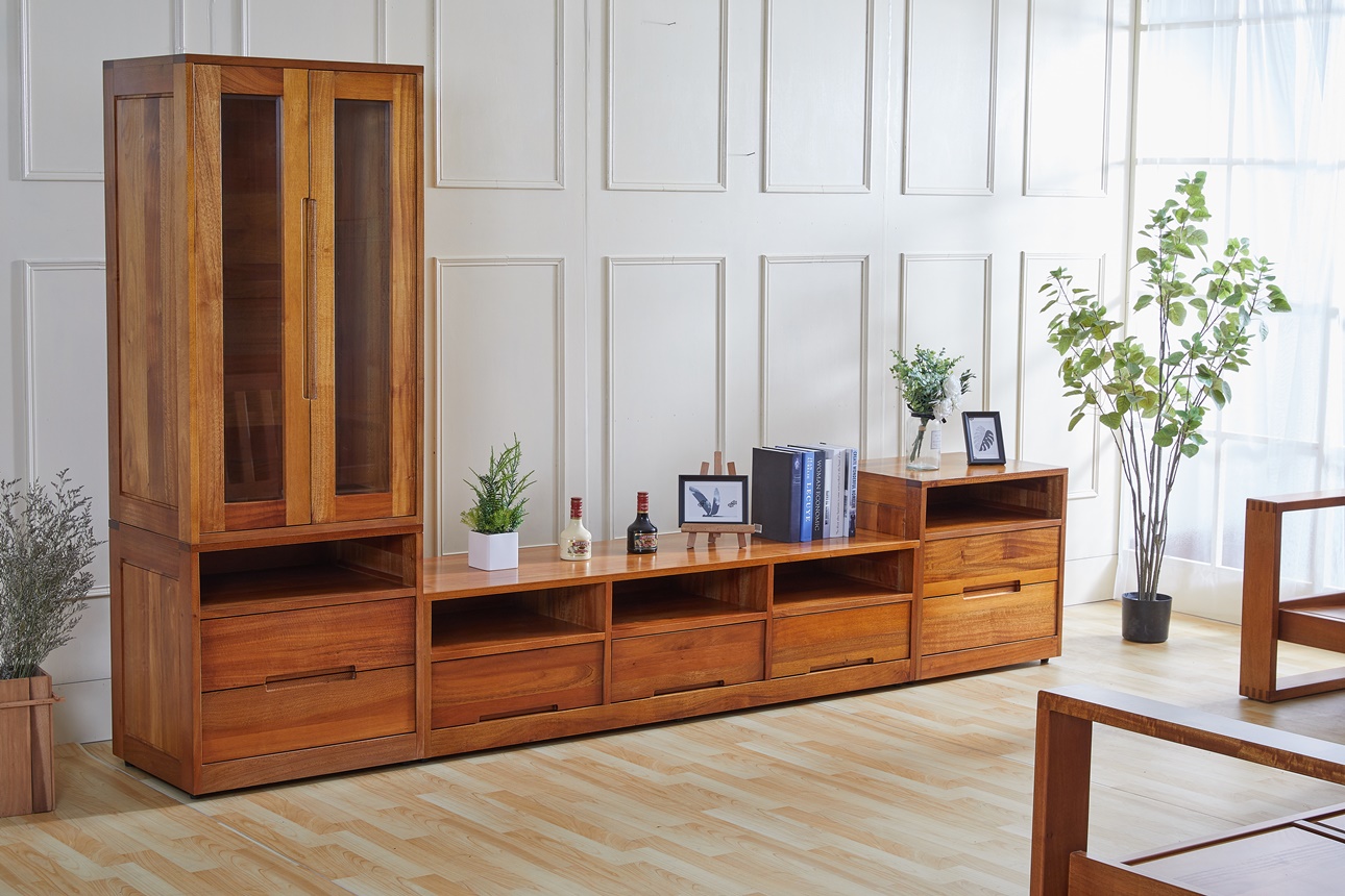 103山榆木高低櫃