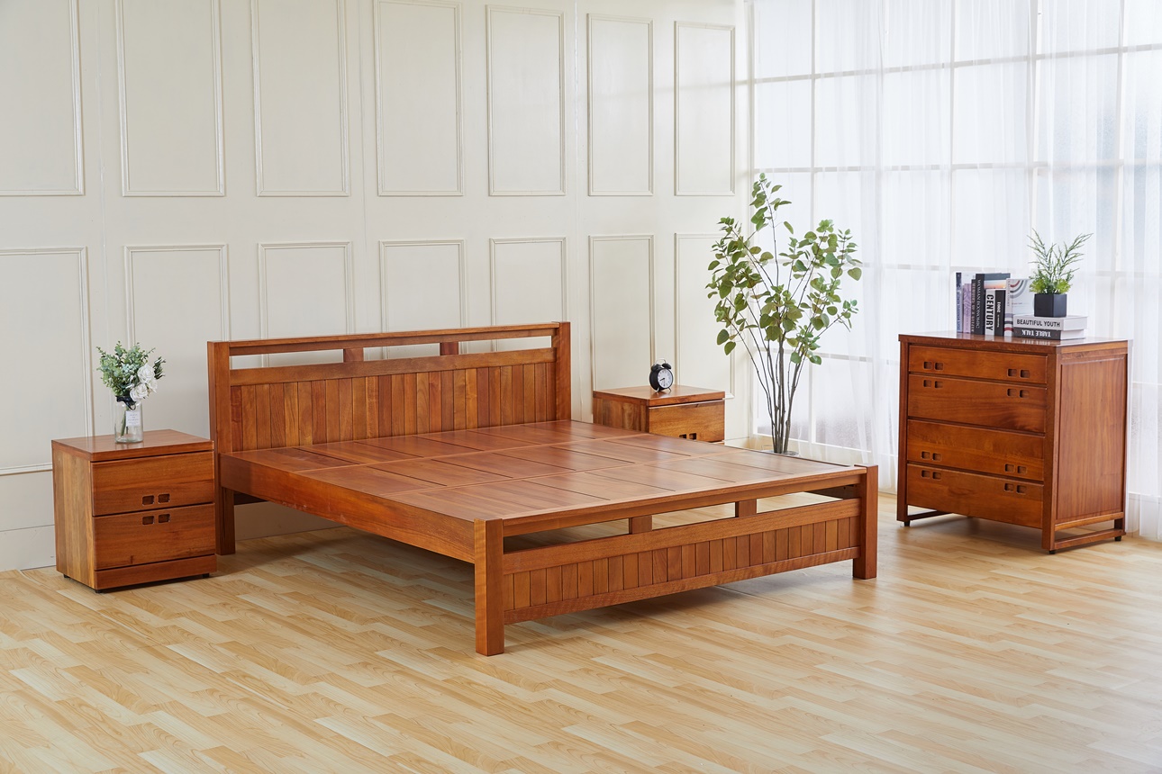156山榆木6尺雙人床