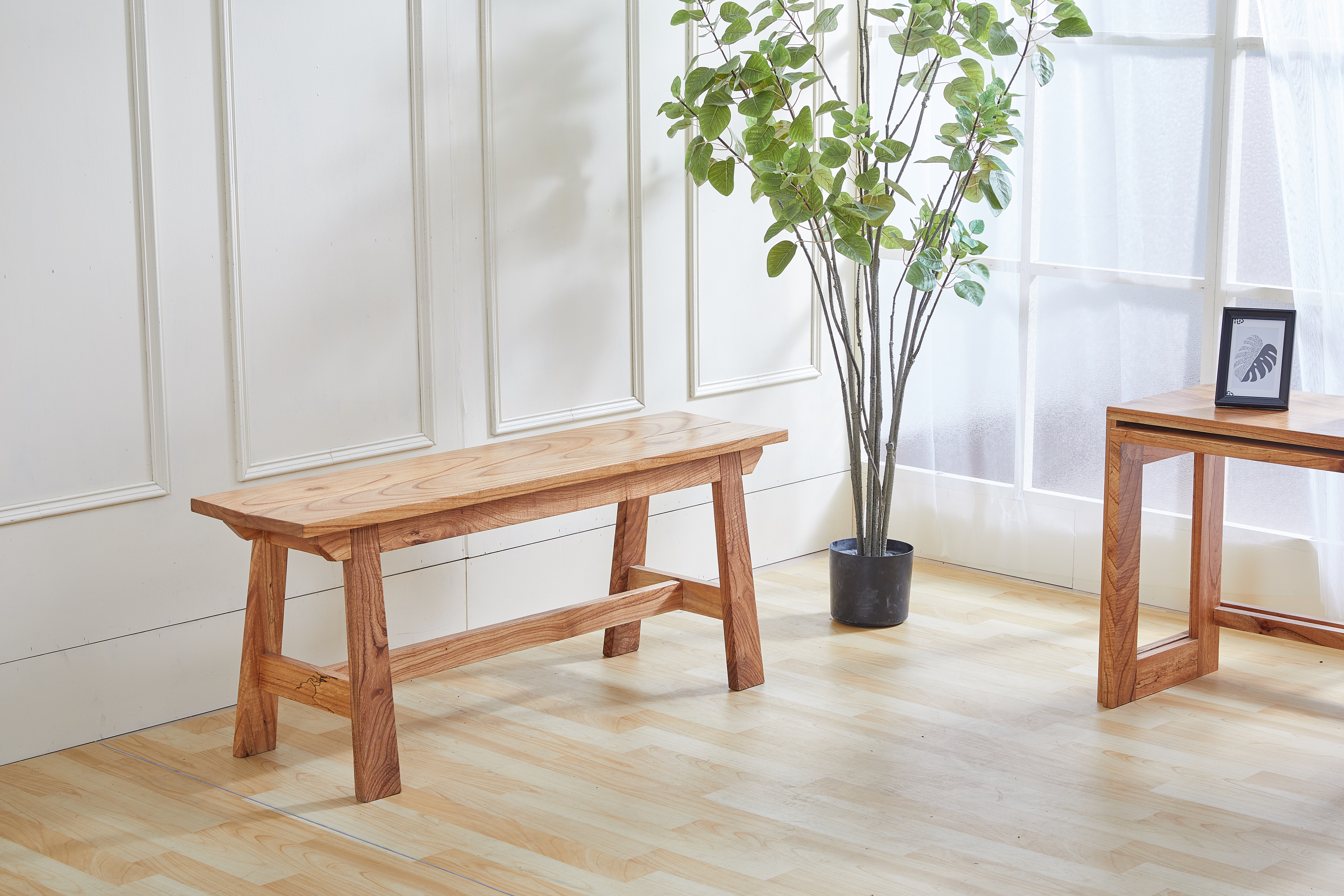 055楝木V型3.7尺椅寮