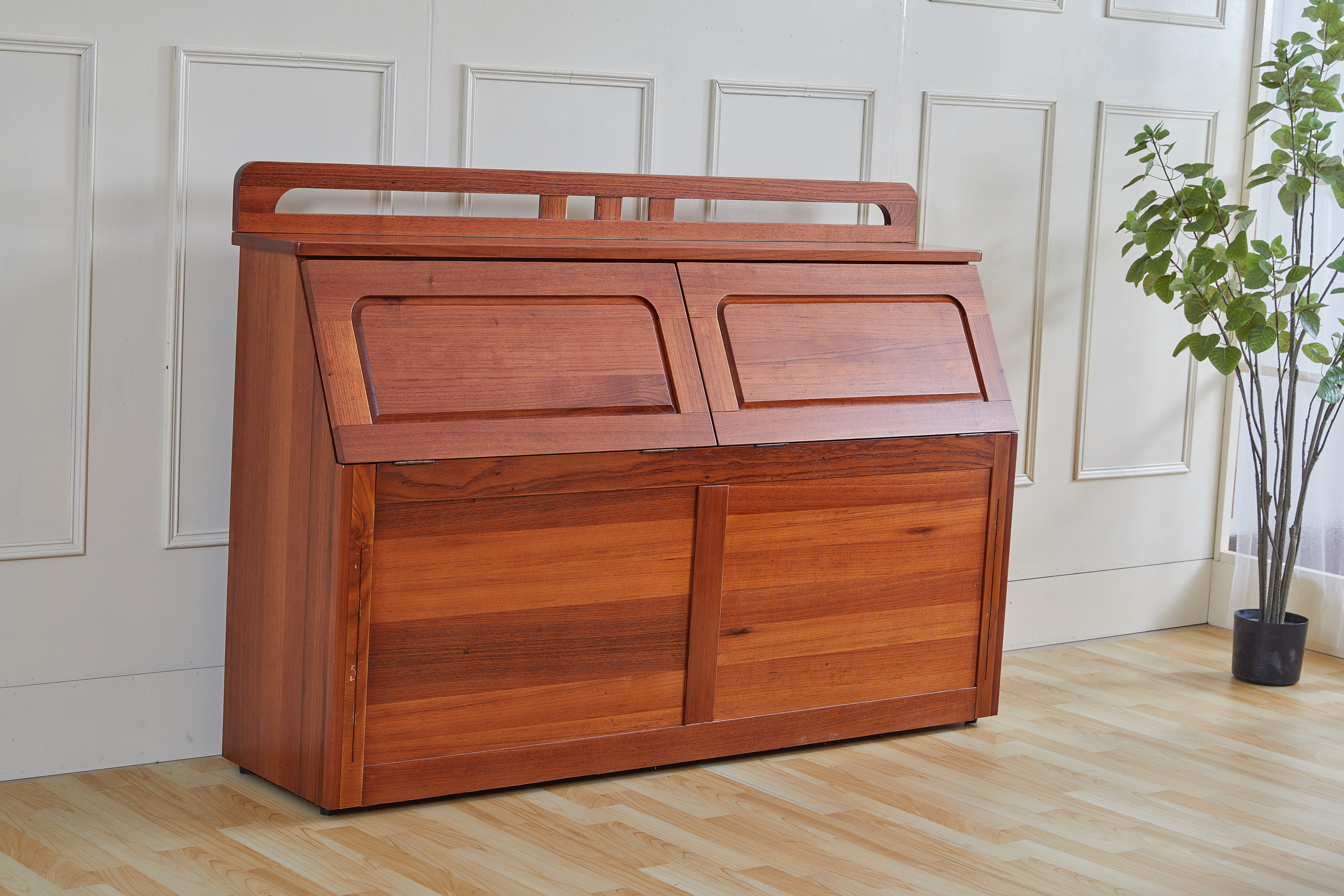 168桃花心木5尺被櫃頭