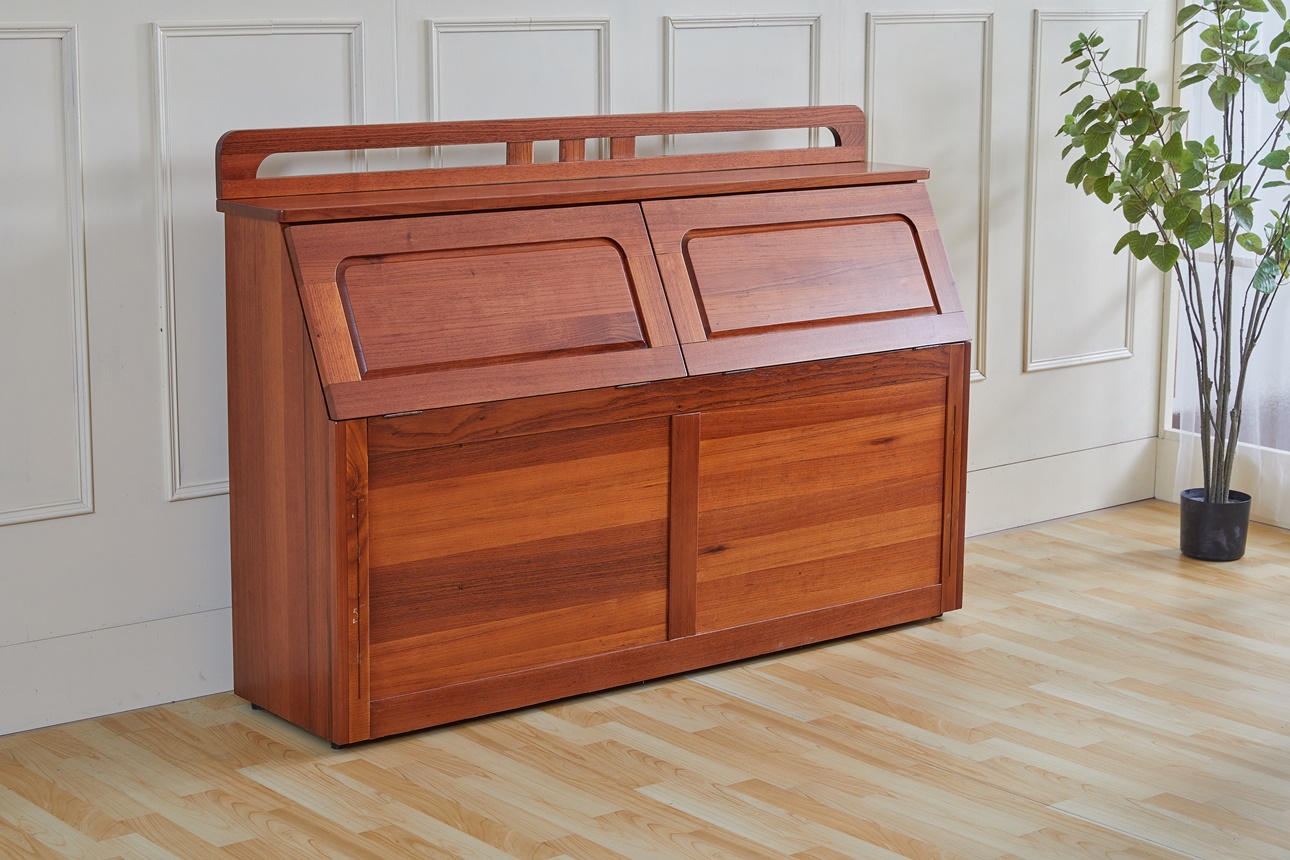 169桃花心木6尺床頭