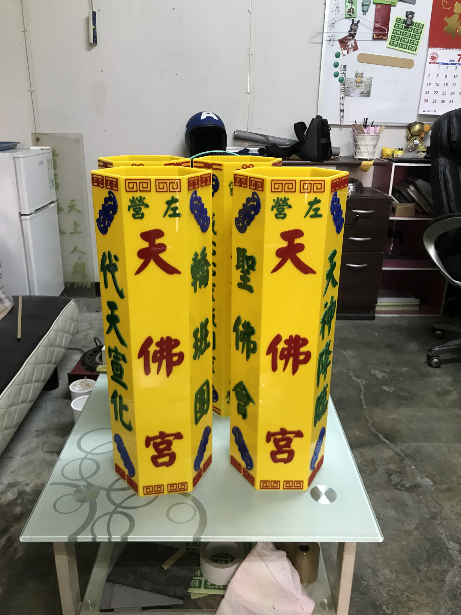 神轎壓克力燈座2