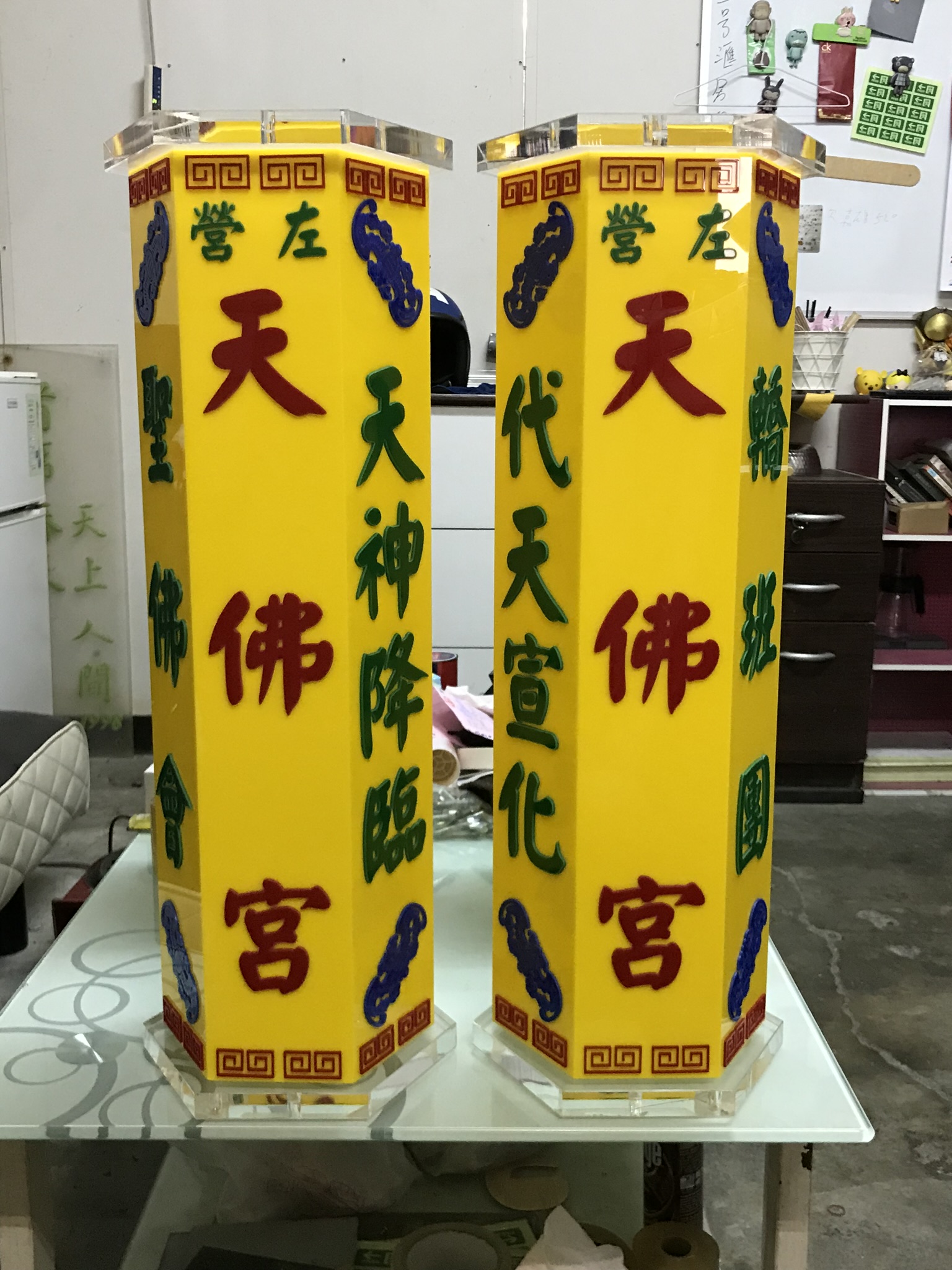 神轎壓克力燈座3