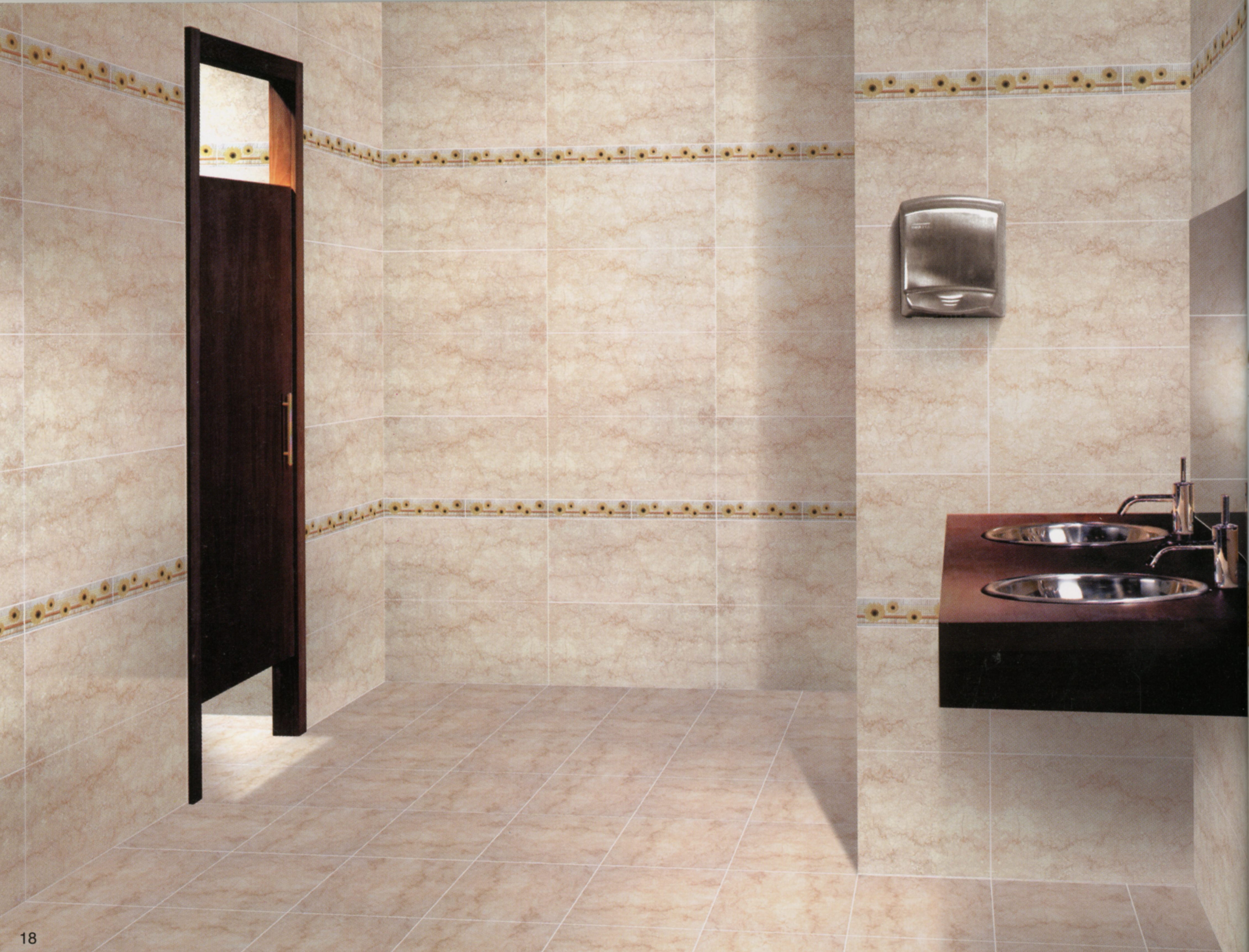 大理石黃高亮釉修邊地壁套磚