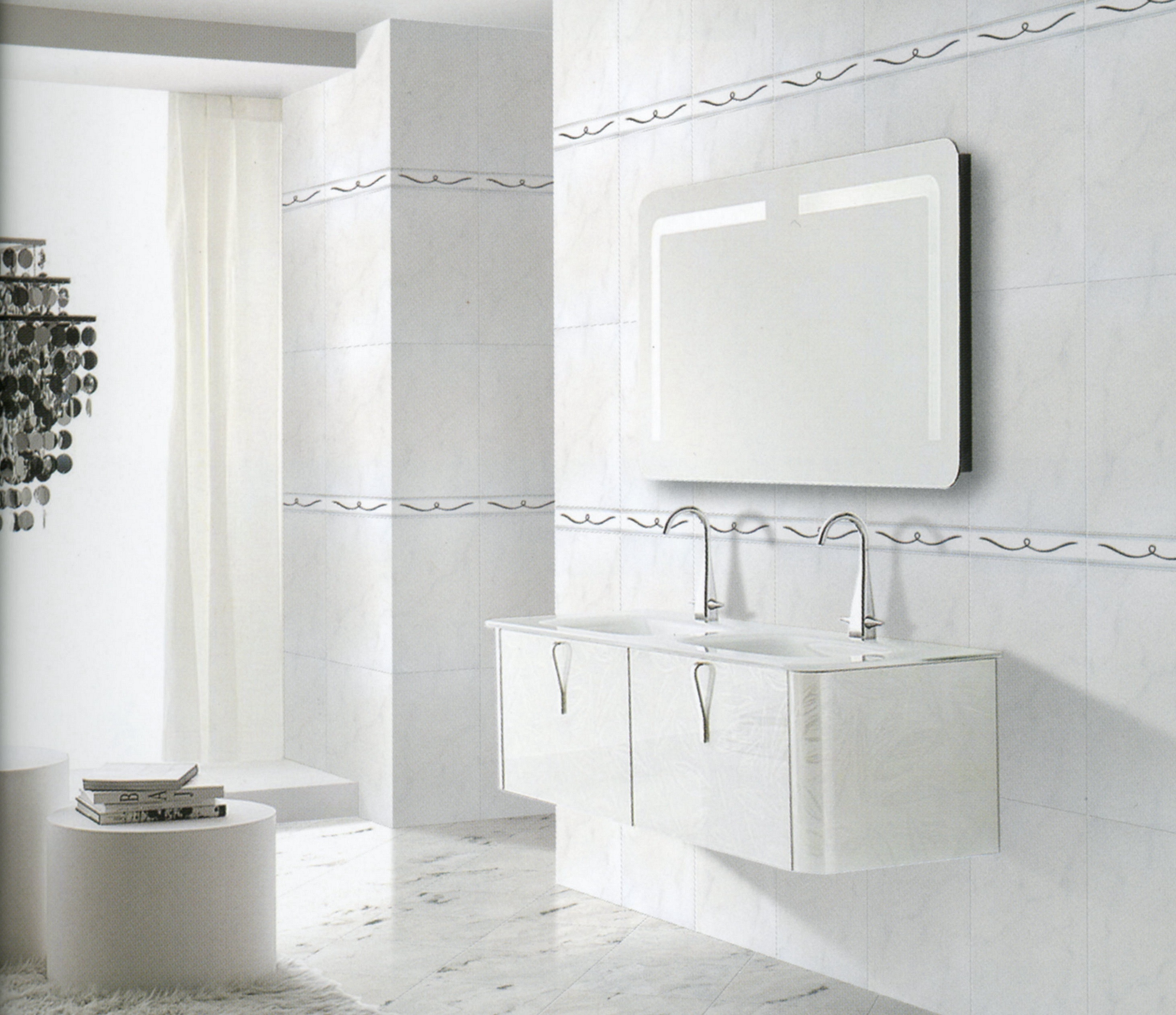 布拉格高亮釉修邊地壁套磚