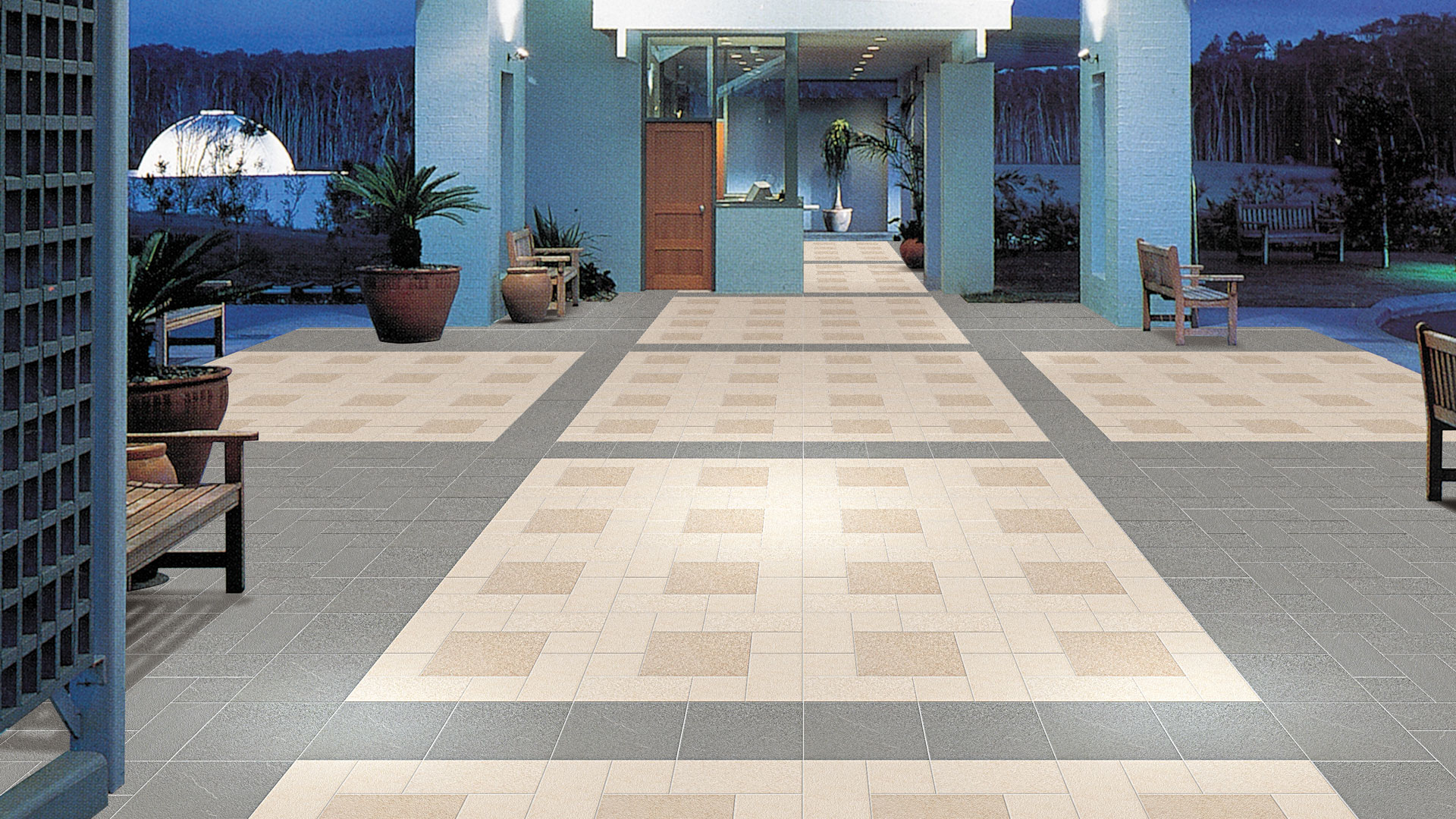 崗石(三合一)石紋磚