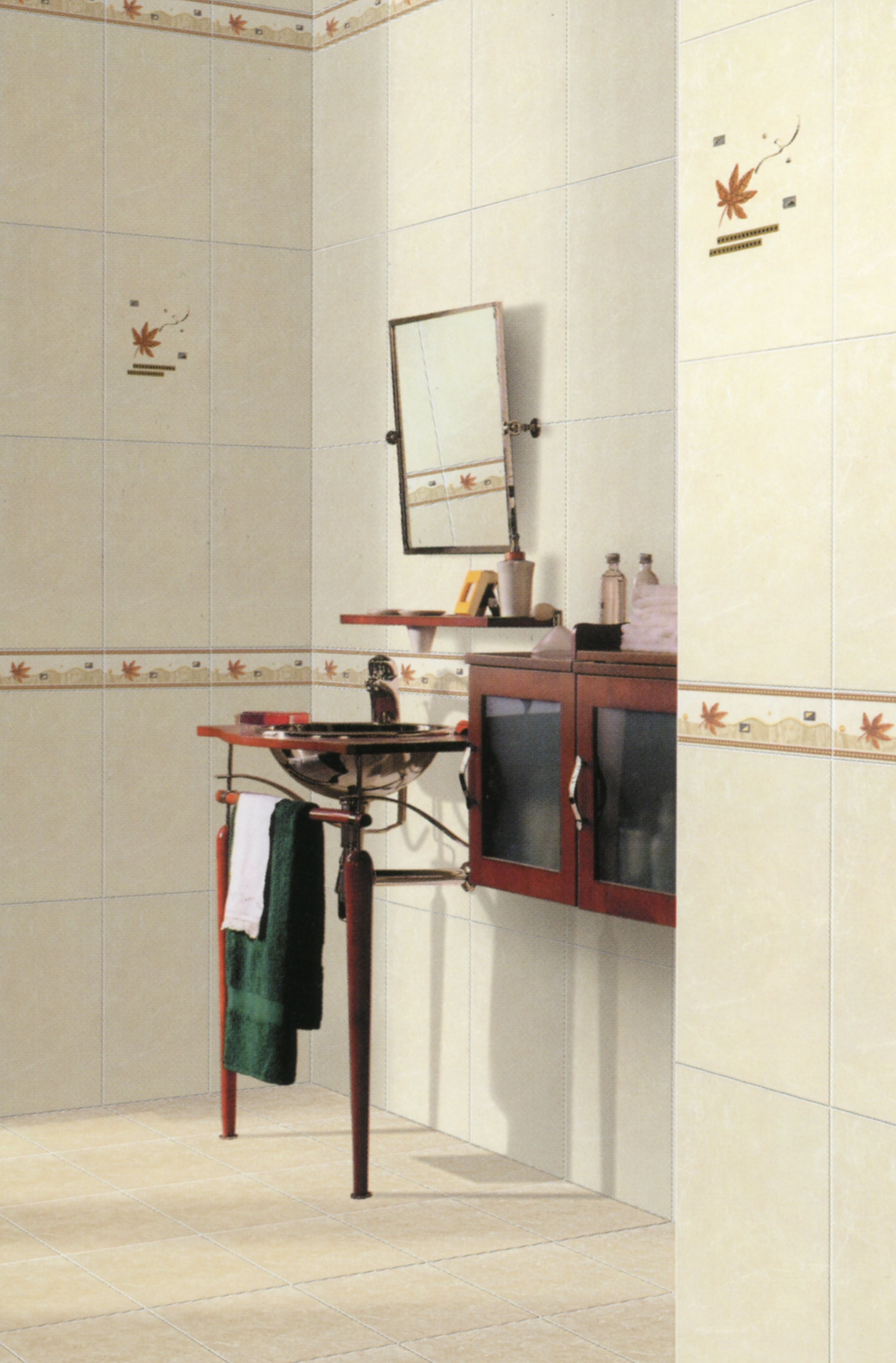 Y5402高亮釉修邊地壁套磚