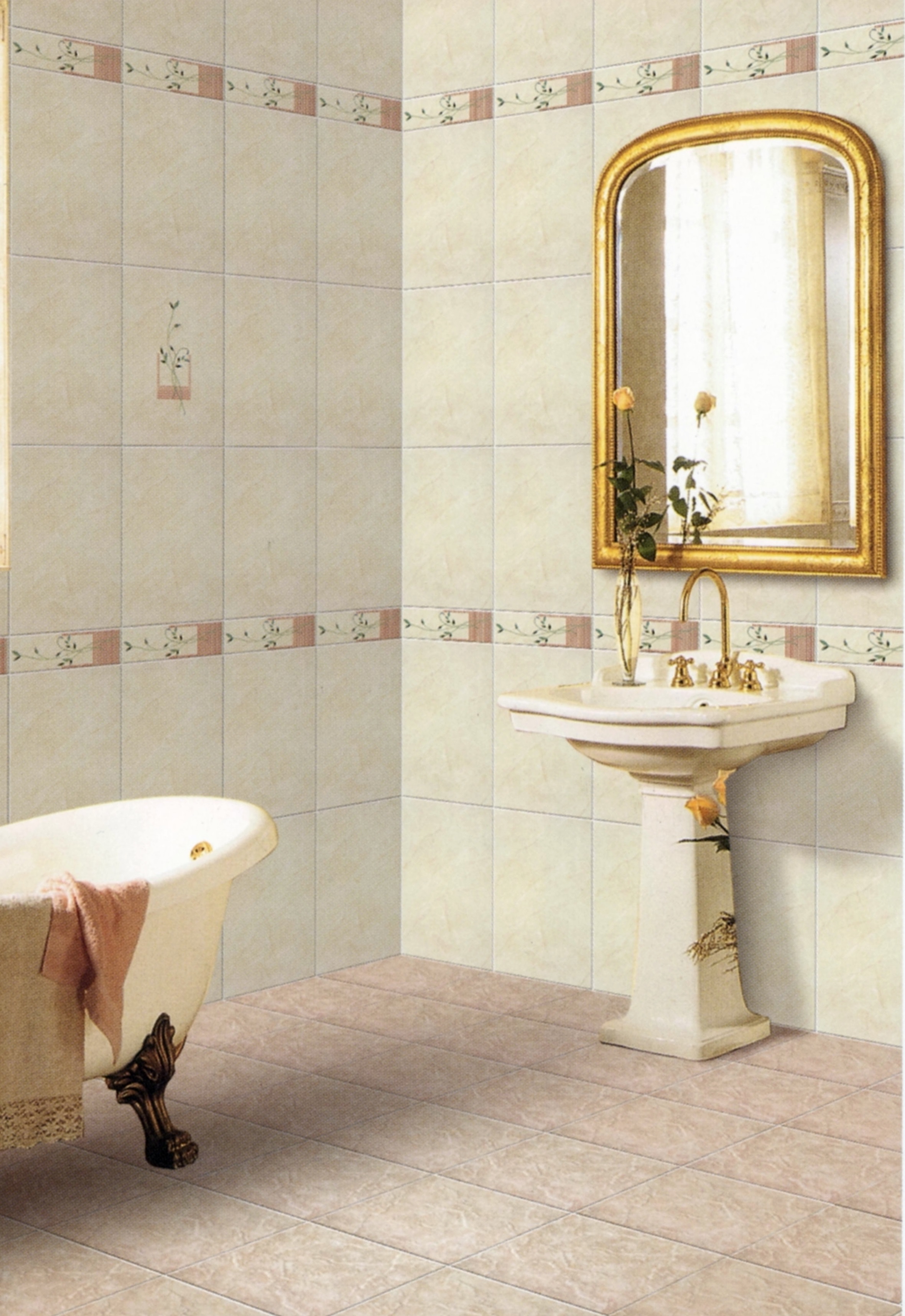 Y5433高亮釉修邊地壁套磚