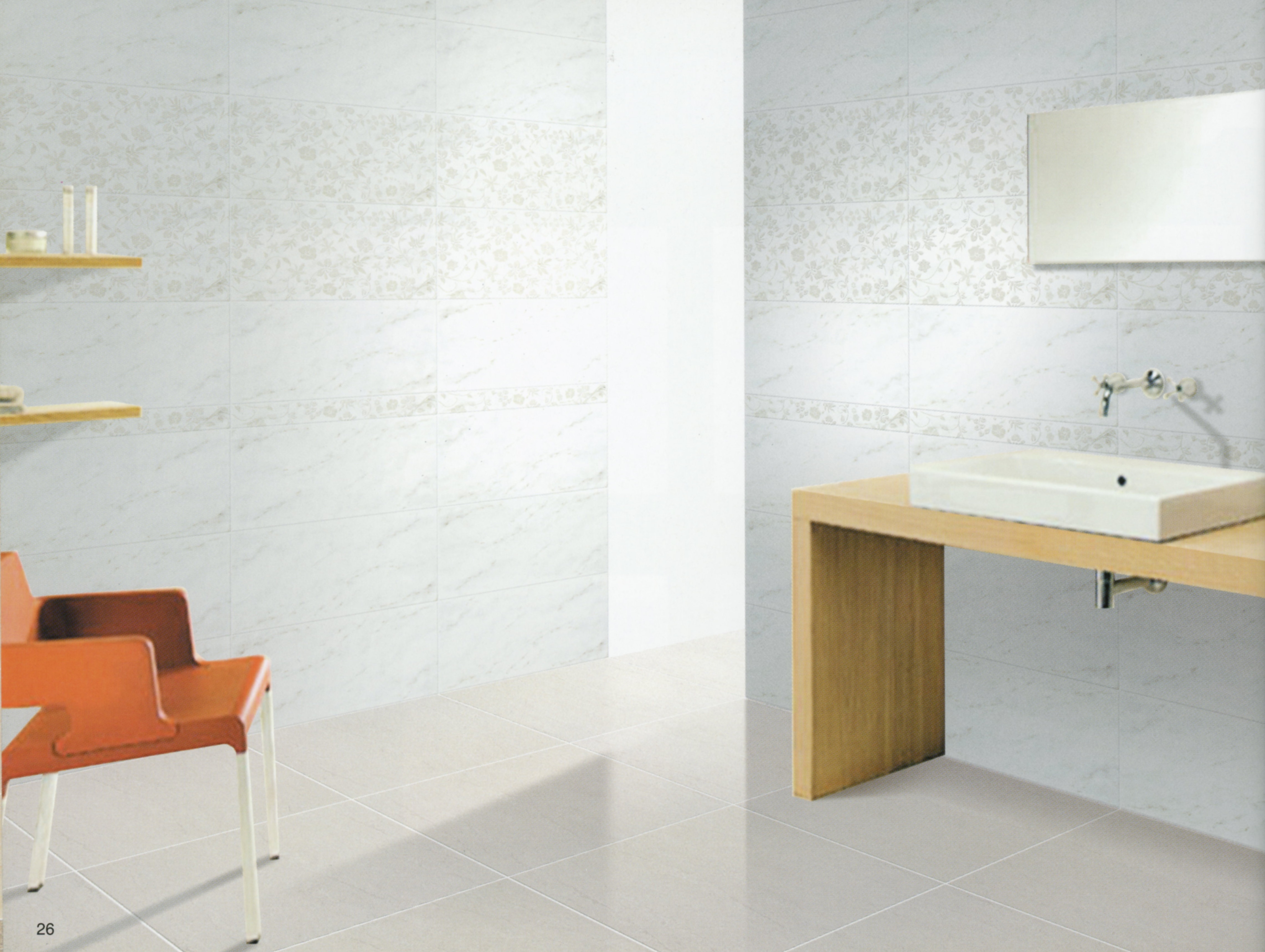 白花岡石高亮釉修邊地壁套磚299&times;600mm.299&times;299mm